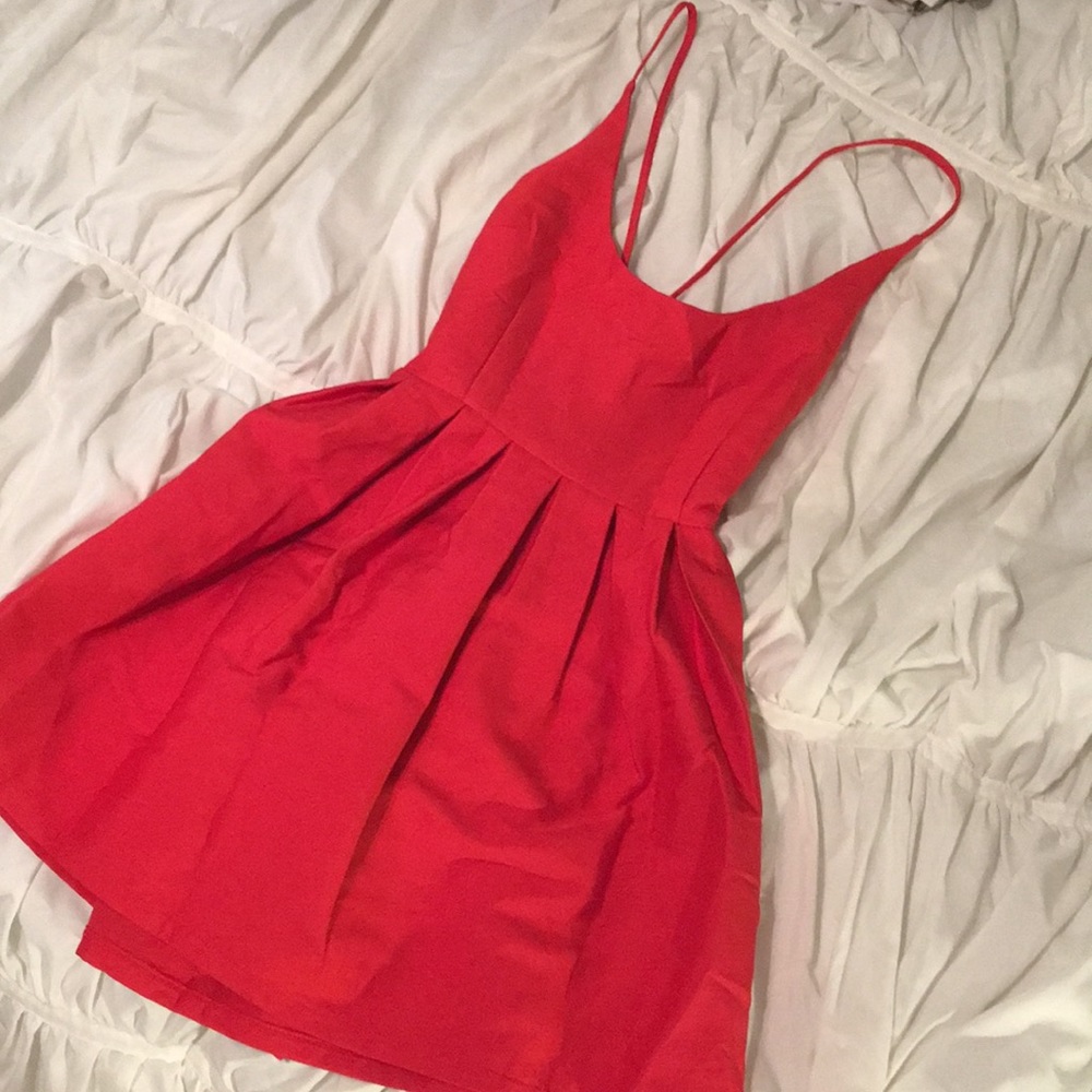 red dress